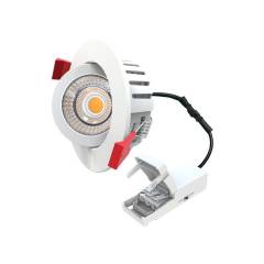 DOTLUX LED-Downlight HEATspin 7W, 2700/3000/4000K COLORselect, 68mm, schwenkbar