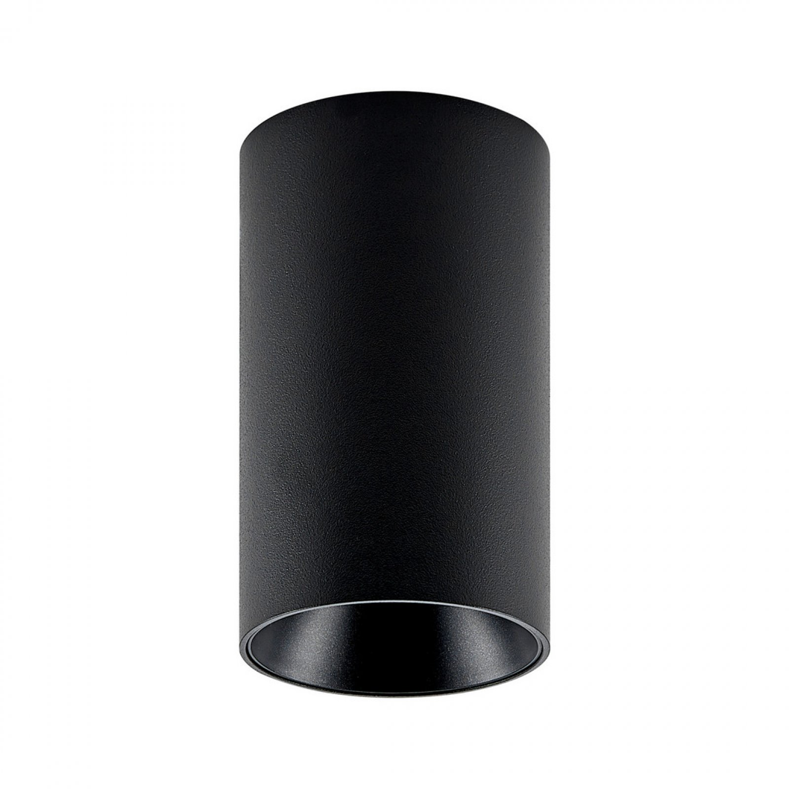 Deckenaufbauleuchte CAN schwarz 105mm, 1x max. 7,5W LED GU10