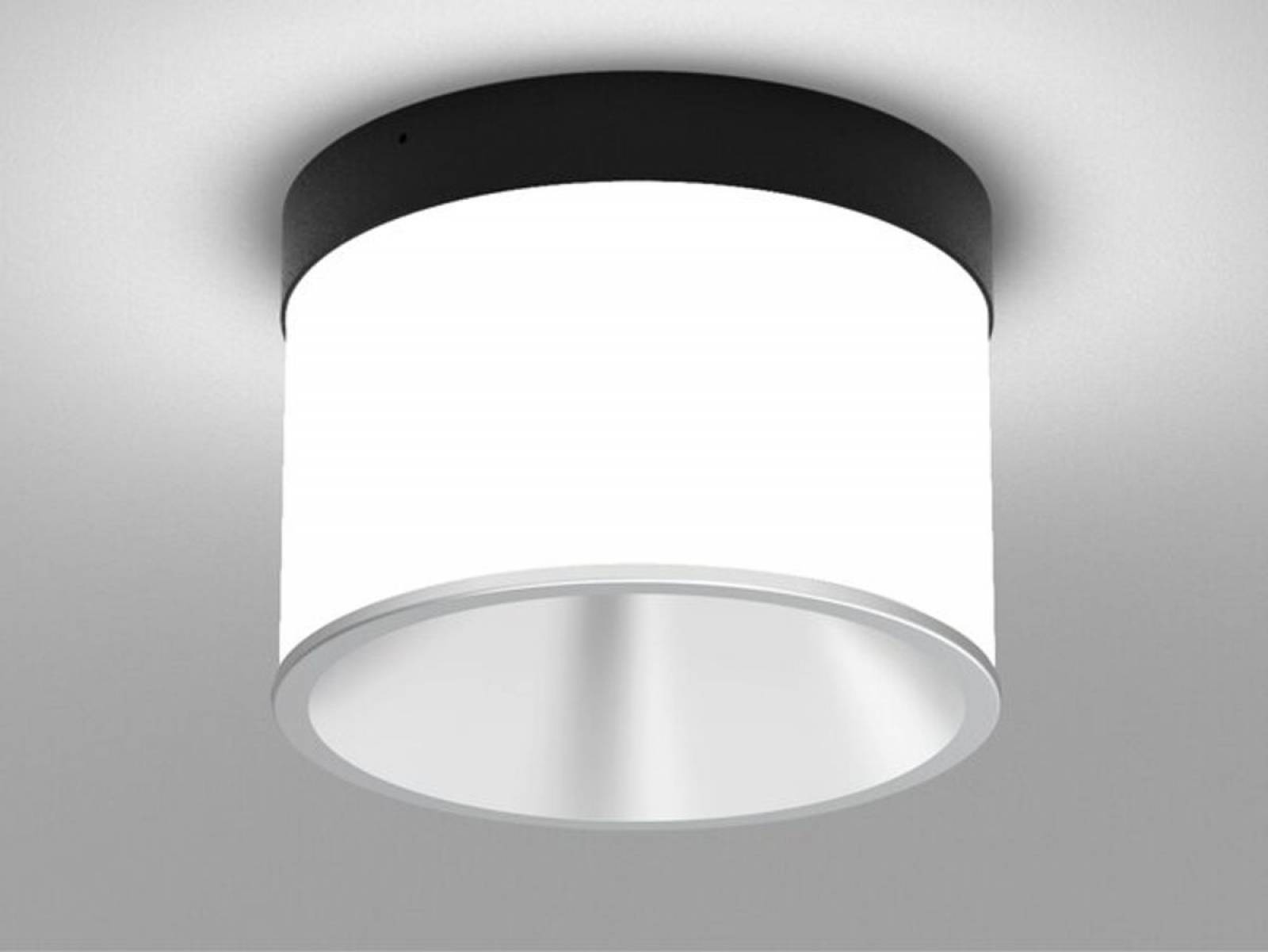 Deckenaufbauleuchte DARK NIGHT LGP SDI 40W, Schwarz, Silber, 2700K