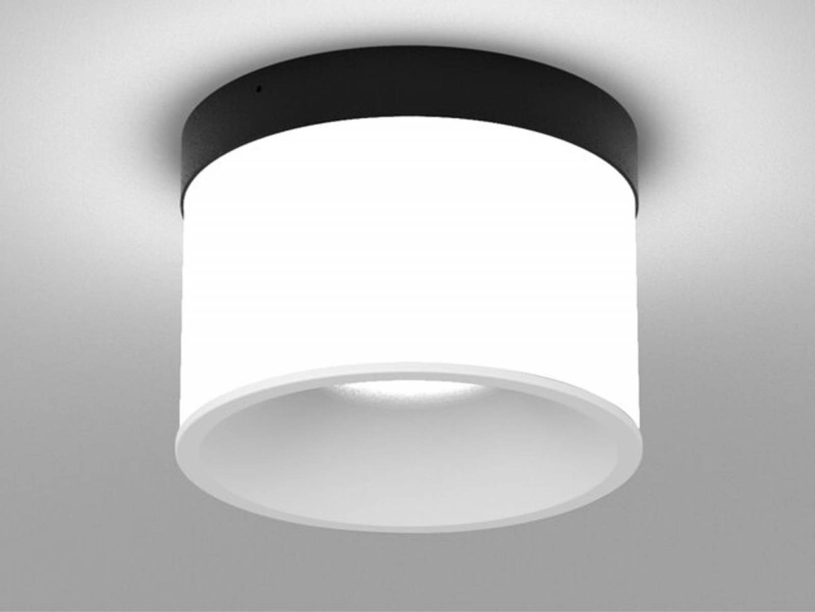 Deckenaufbauleuchte DARK NIGHT LGP SDI 40W, Schwarz, Wei�, CASAMBI, 2700K