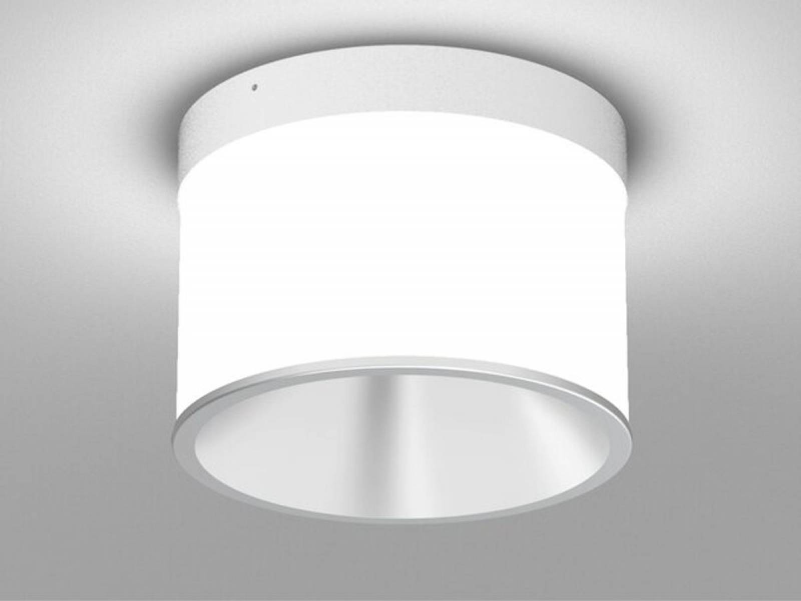 Deckenaufbauleuchte DARK NIGHT LGP SDI 40W, Wei�, Silber, 3000K