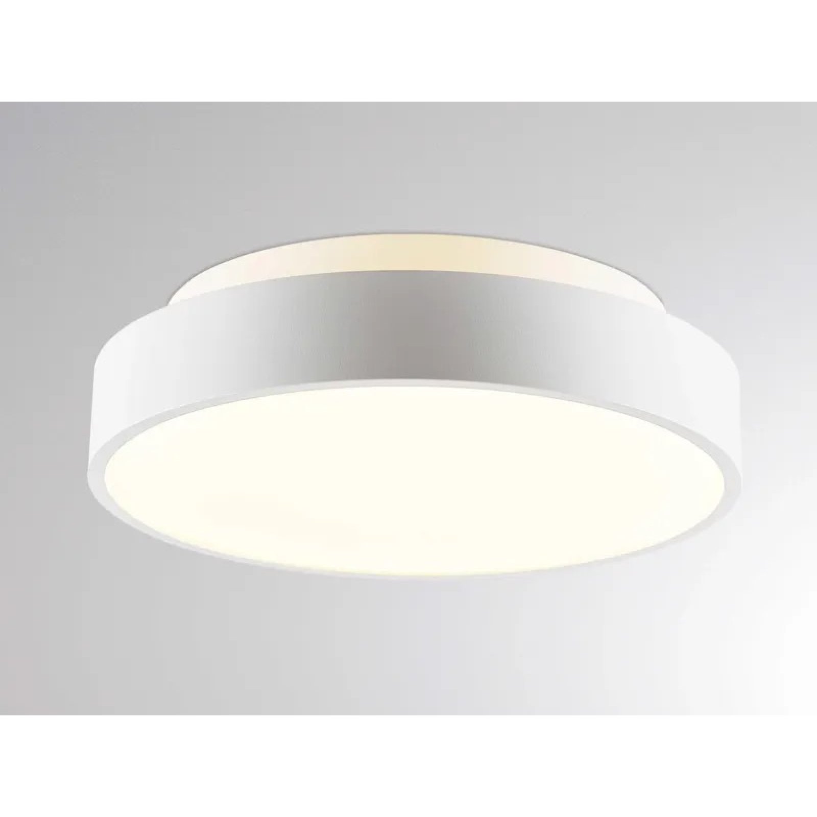 Deckenaufbauleuchte DESCO PRO S �26cm, IP54, direkt-indirektes Licht
