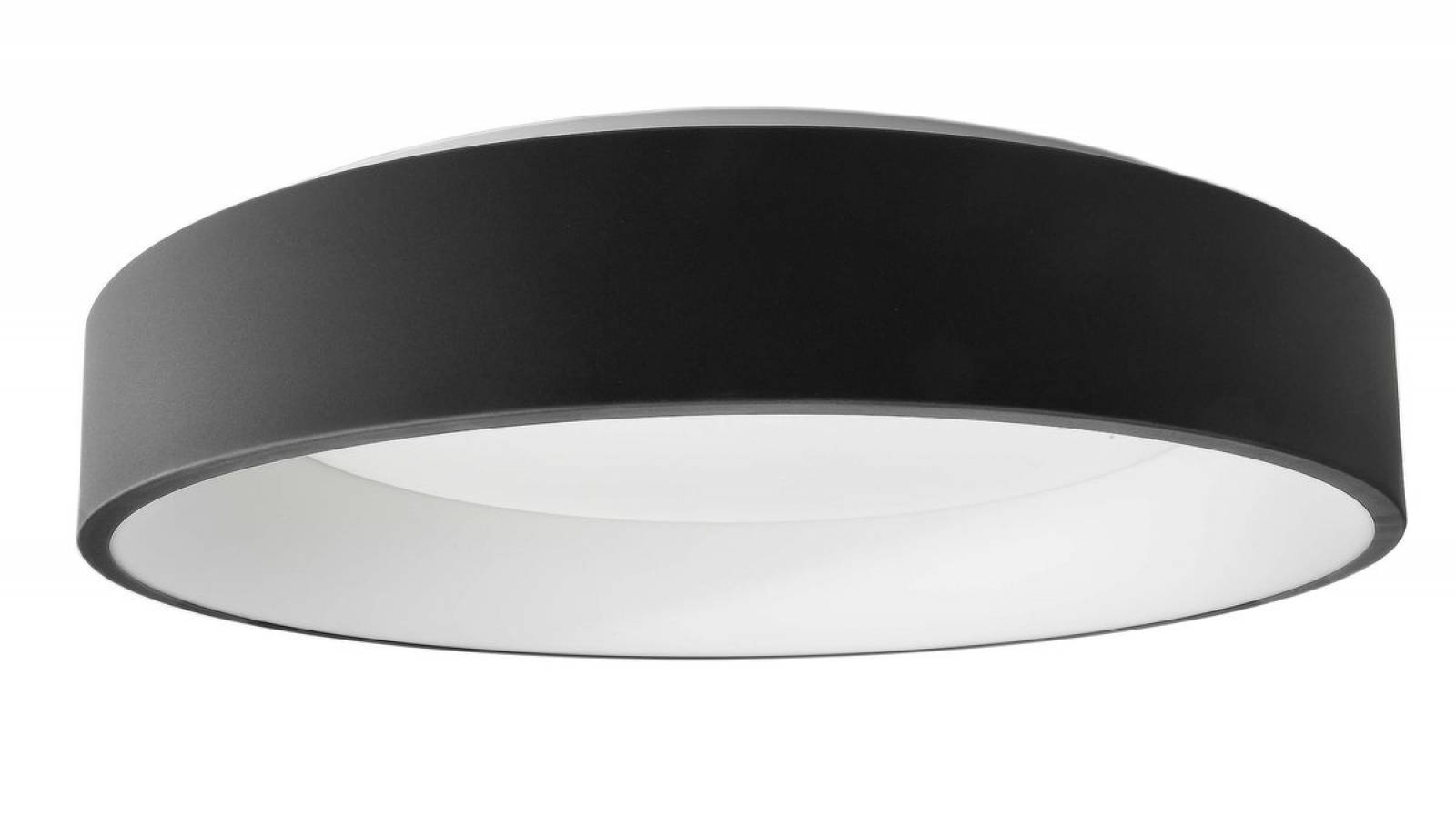 Deckenaufbauleuchte Sculptoris 600mm, 42W, dimmbar, 3000/4000K, schwarz
