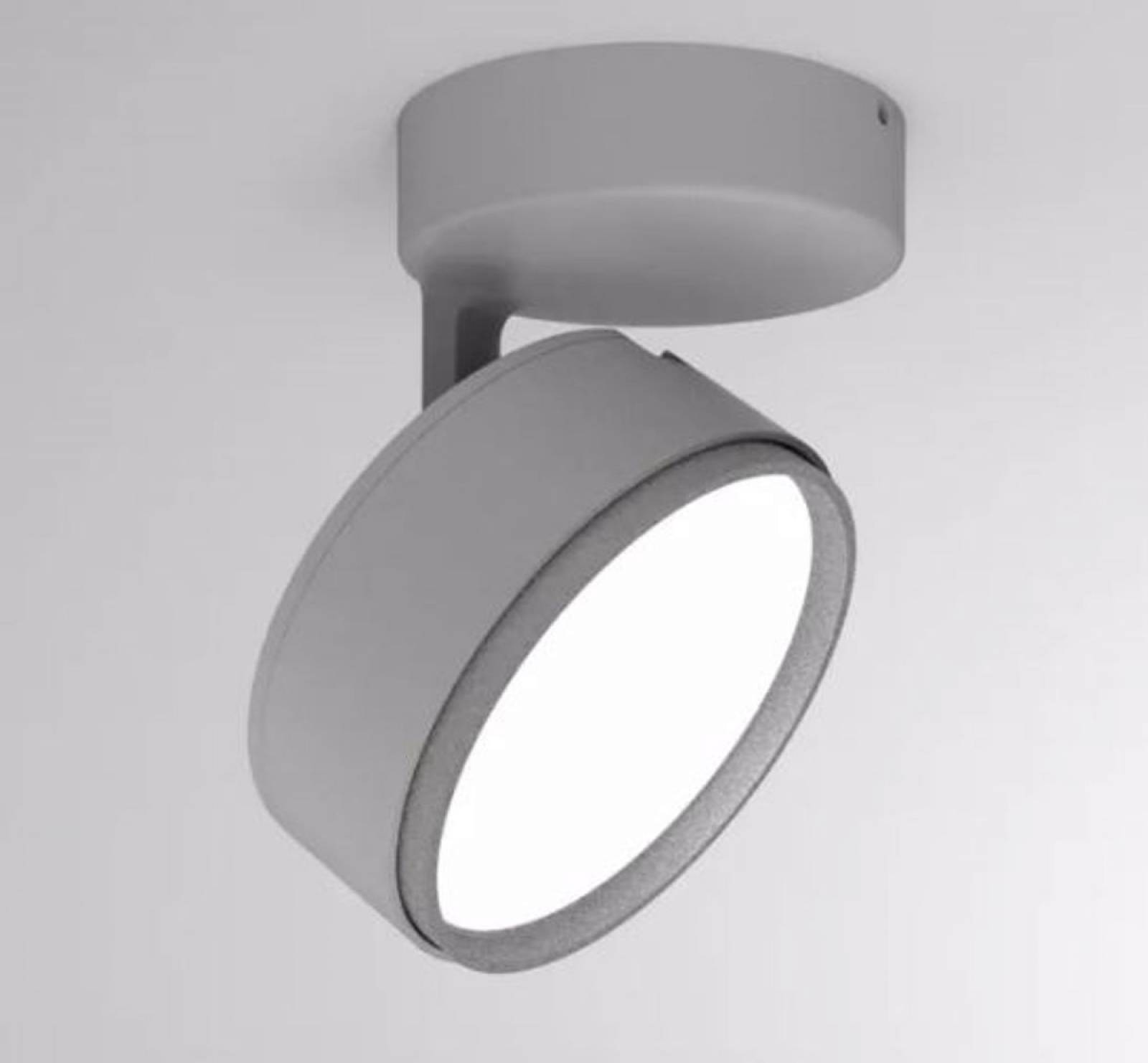 Deckenaufbaustrahler Molto Luce 10W, LITIN 2 SD, Grau, Diffusor opal, Grau, 3000K