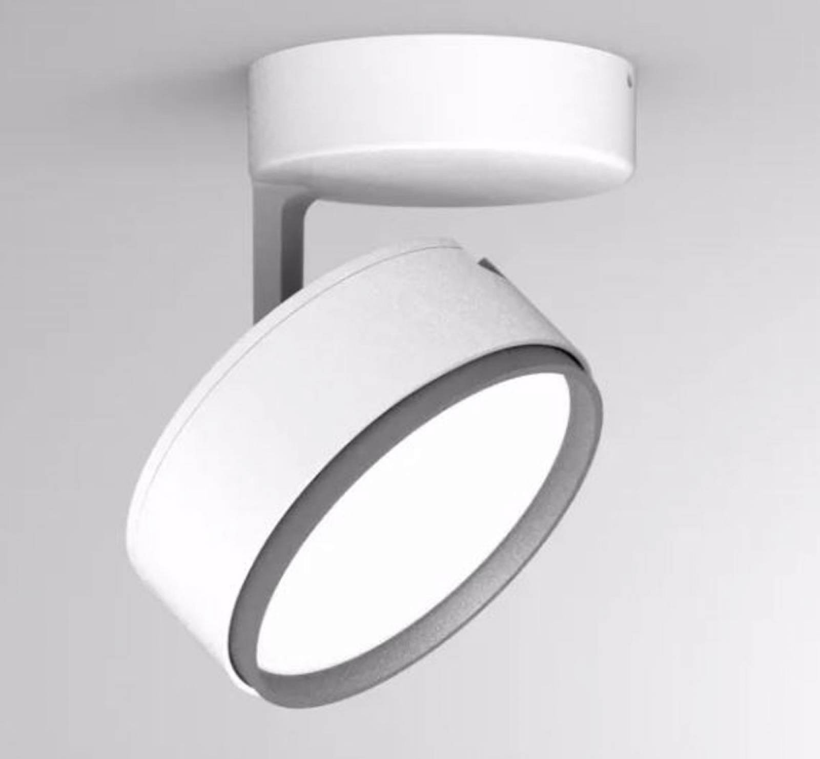 Deckenaufbaustrahler Molto Luce 10W, LITIN 2 SD, Wei�, Diffusor opal, Grau, 3000K