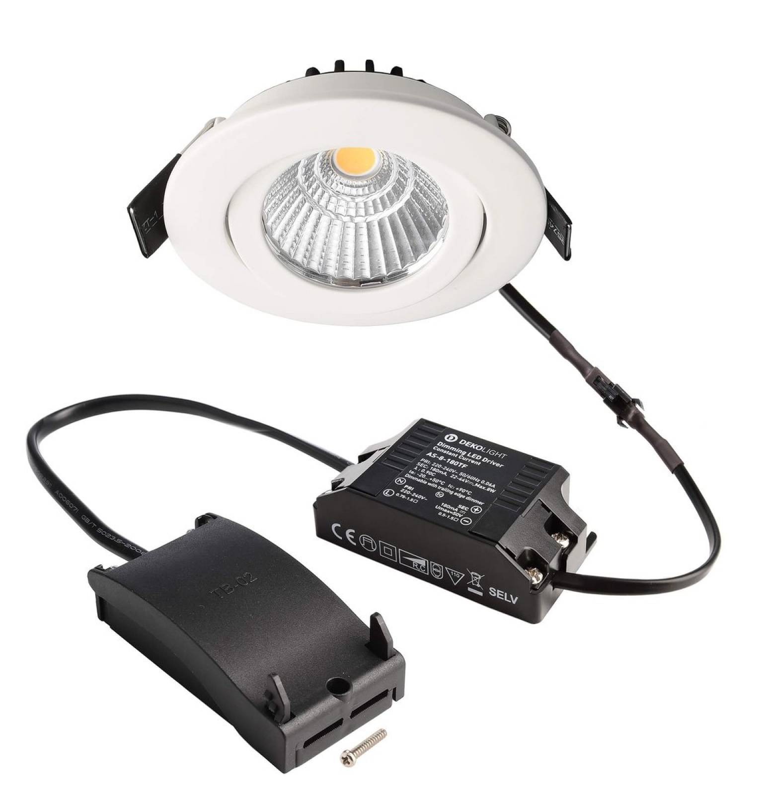 Deckeneinbauleuchte Dione DTW 1800-3000K 8,5W 480lm wei�