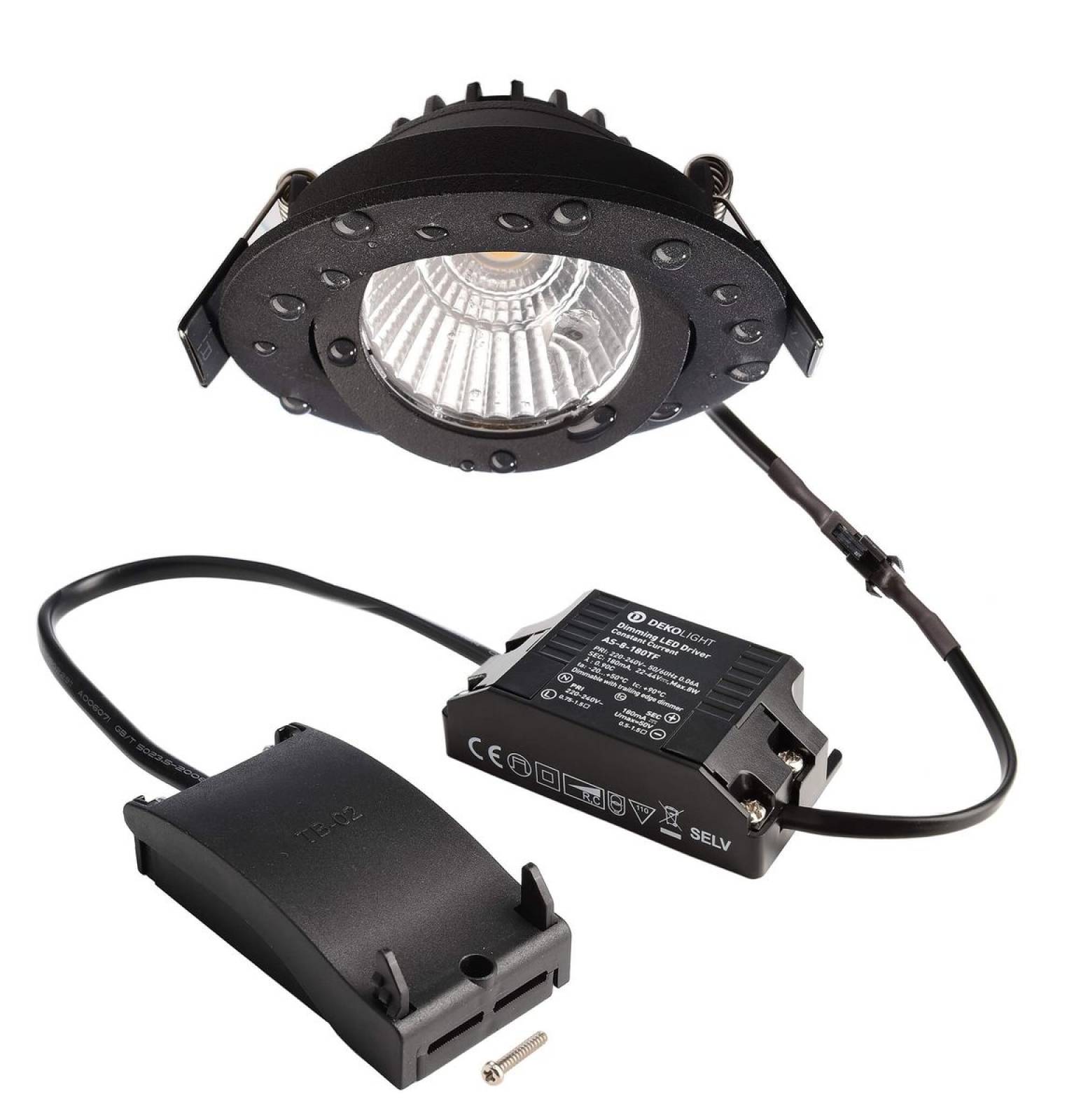 Deckeneinbauleuchte Dione IP44 Dim-To-Warm 1800-3000K 8,5W