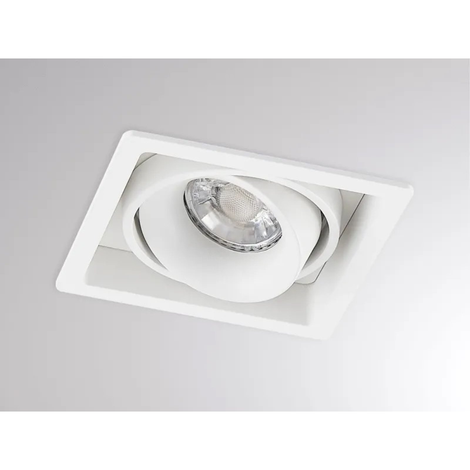 Deckeneinbauleuchte QANA SQUARE R wei�, dreh-schwenkbar, GU10 8W