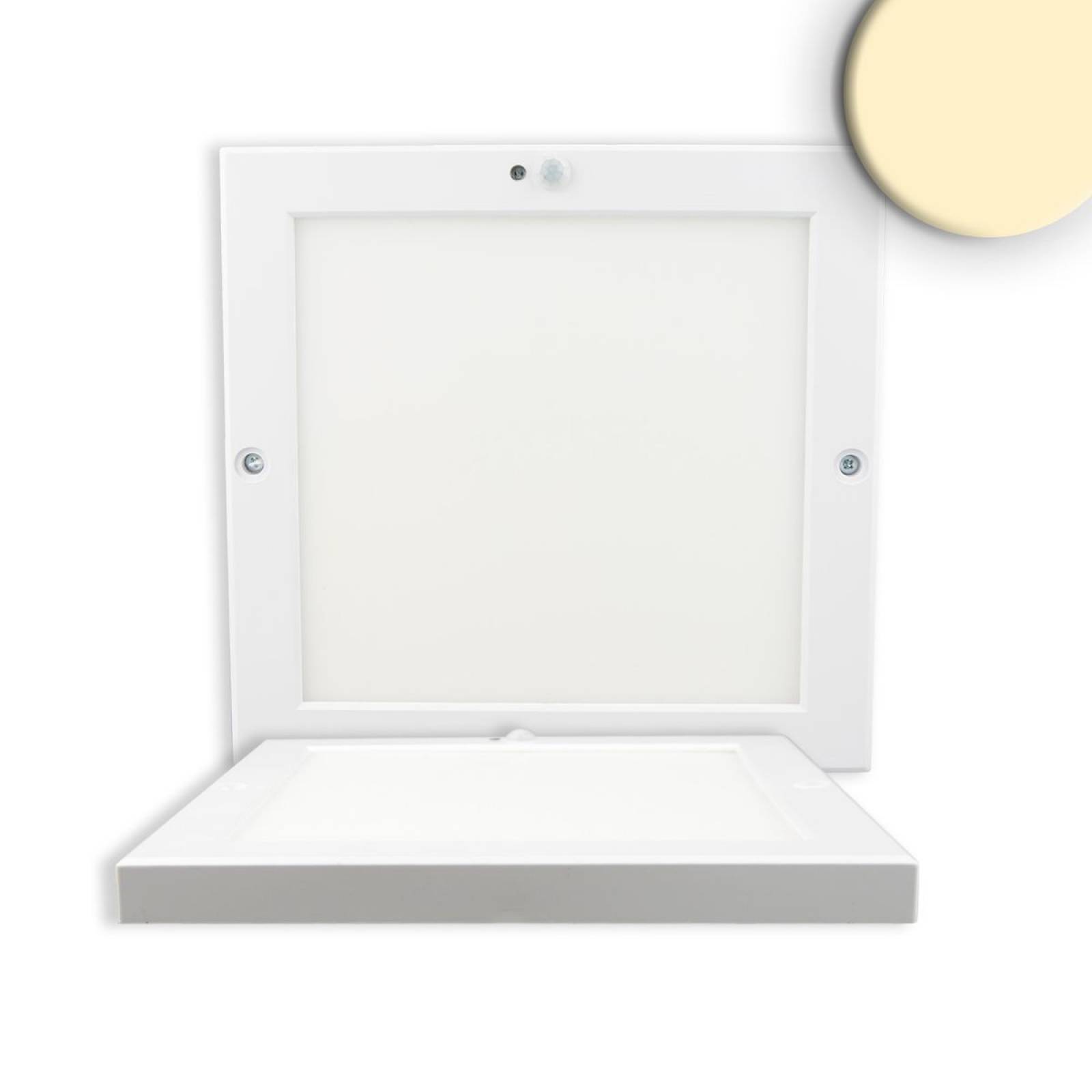 Deckenlampe Slim 18mm mit PIR-Bewegungs-/Lichtsensor, wei�, 18W, 1350lm, 30000K warmwei�, Trafo inte