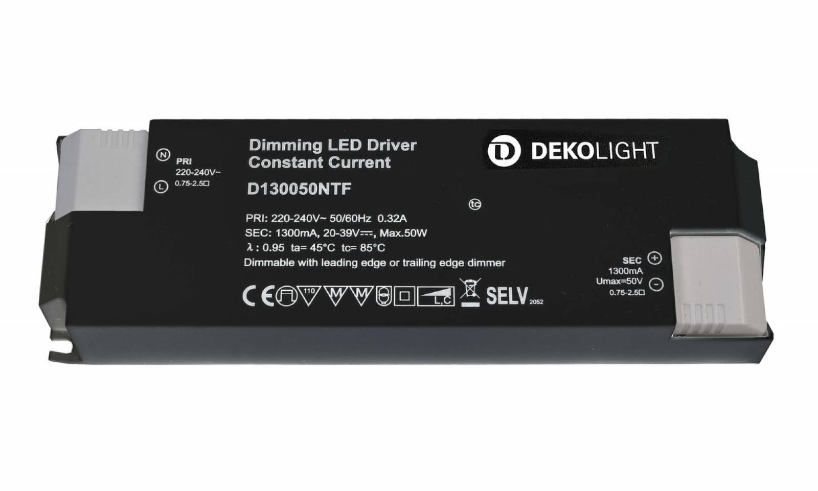Deko-Light LED-Netzger�t BASIC, DIM, CC, D130050NTF/50W dimmbar: Phasenan-/abschnit