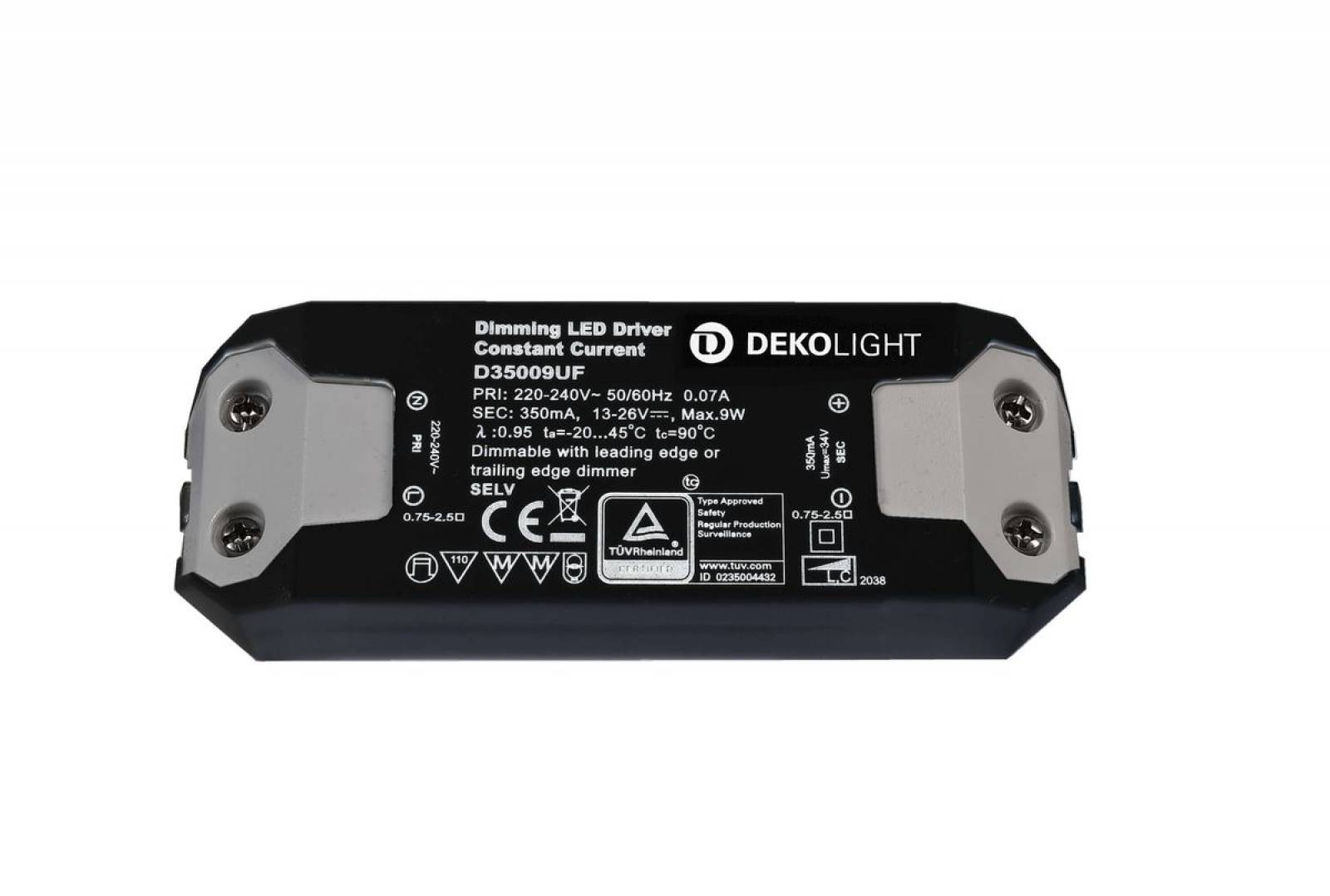 Deko-Light LED-Netzger�t BASIC, DIM, CC, D35009UF/9W dimmbar: Phasenan-/abschnitt