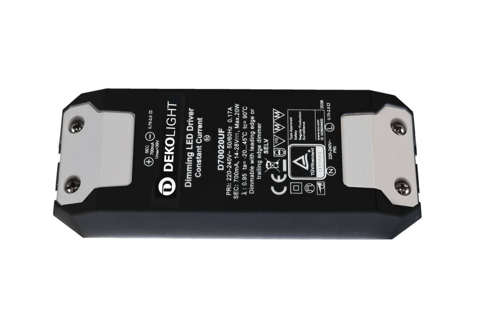 Deko-Light LED-Netzger�t BASIC, DIM, CC, D70020UF 700mA 9,8-22W dimmbar