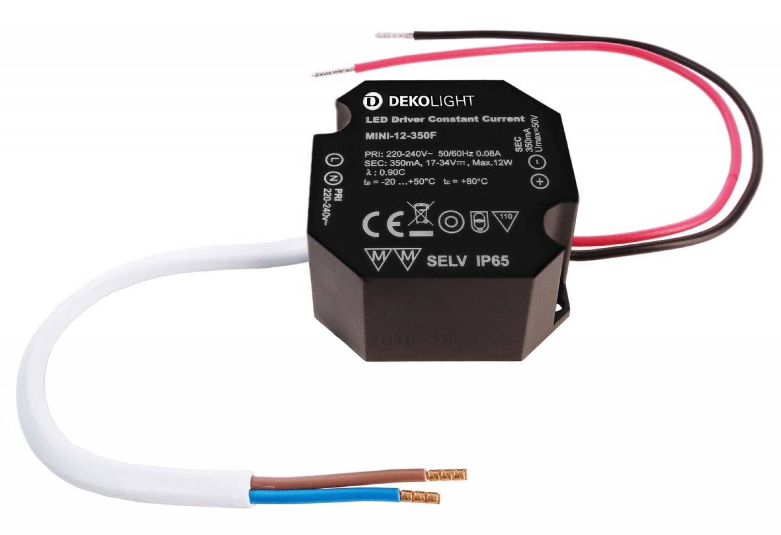 DekoLight dimmbares LED Netzger�t 6,3-12W, 350mA, 18-37V DC