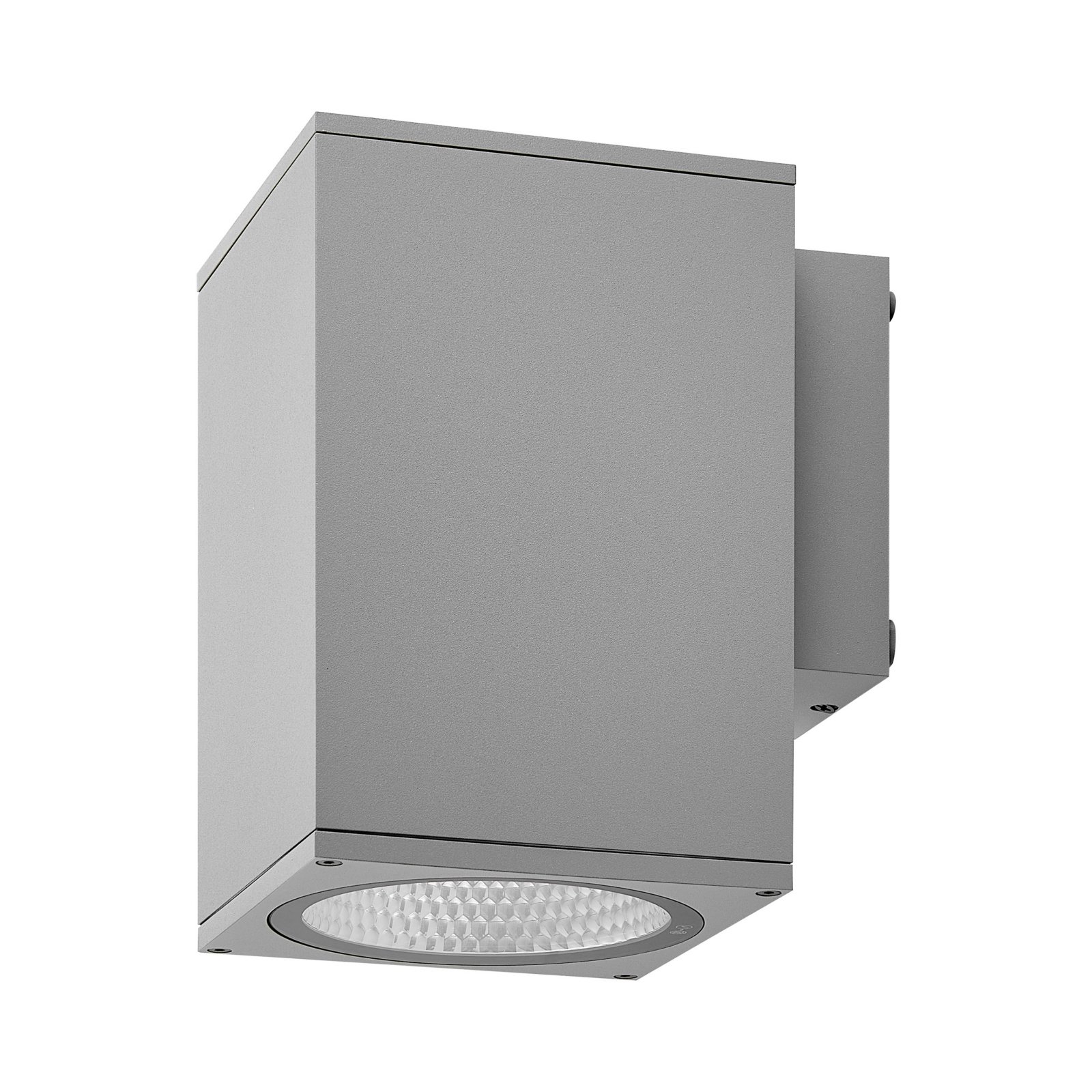 Dimmbare Au�enwandleuchte IP65 ShoreLine Pro Square, 33W, 3000/4000K, Hellgrau