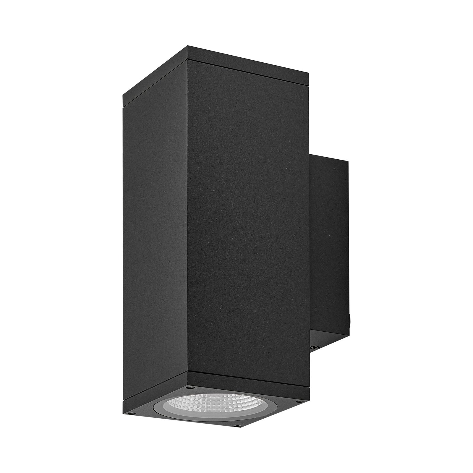 Dimmbare Au�enwandleuchte IP65 ShoreLine Pro Square up & down, 21W, 3000/4000K, Dunkelgrau