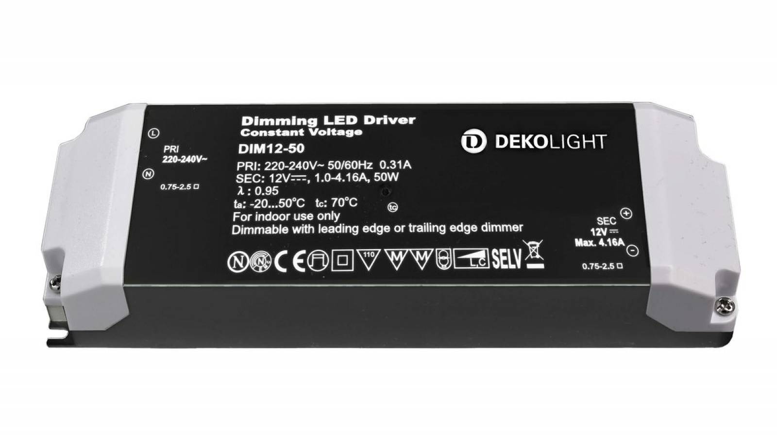 Dimmbares LED-Netzger�t 12V DC, 12-50W, 1000-4610mA