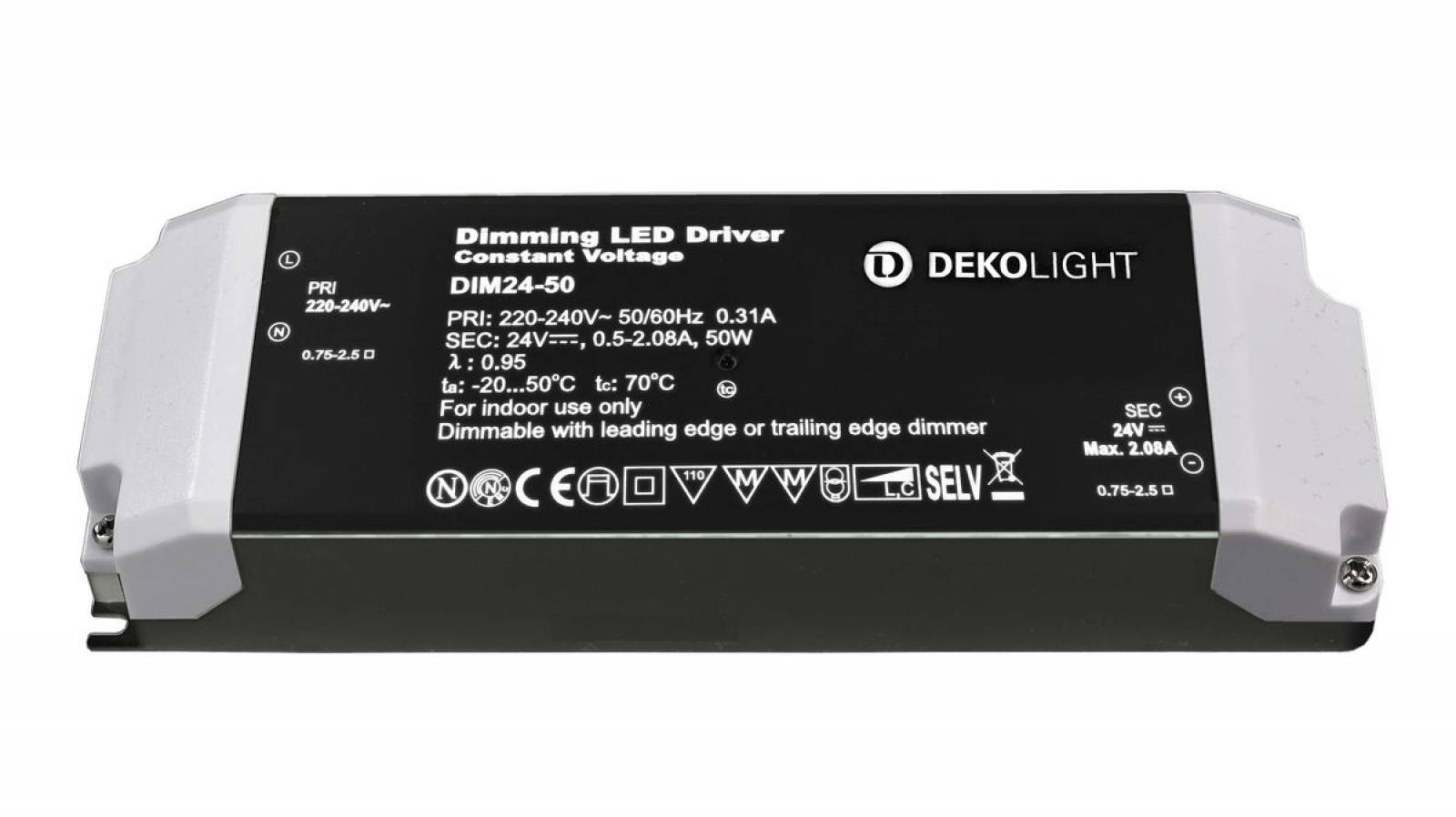 Dimmbares LED-Netzger�t 24V DC, 12-50W, 500-2080mA
