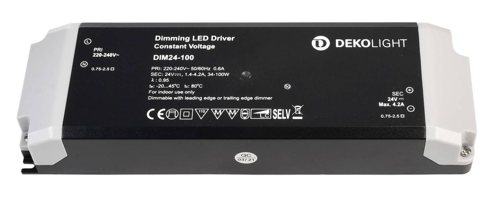 Dimmbares LED-Netzger�t 34-100W, 24V DC, 1420-4165mA