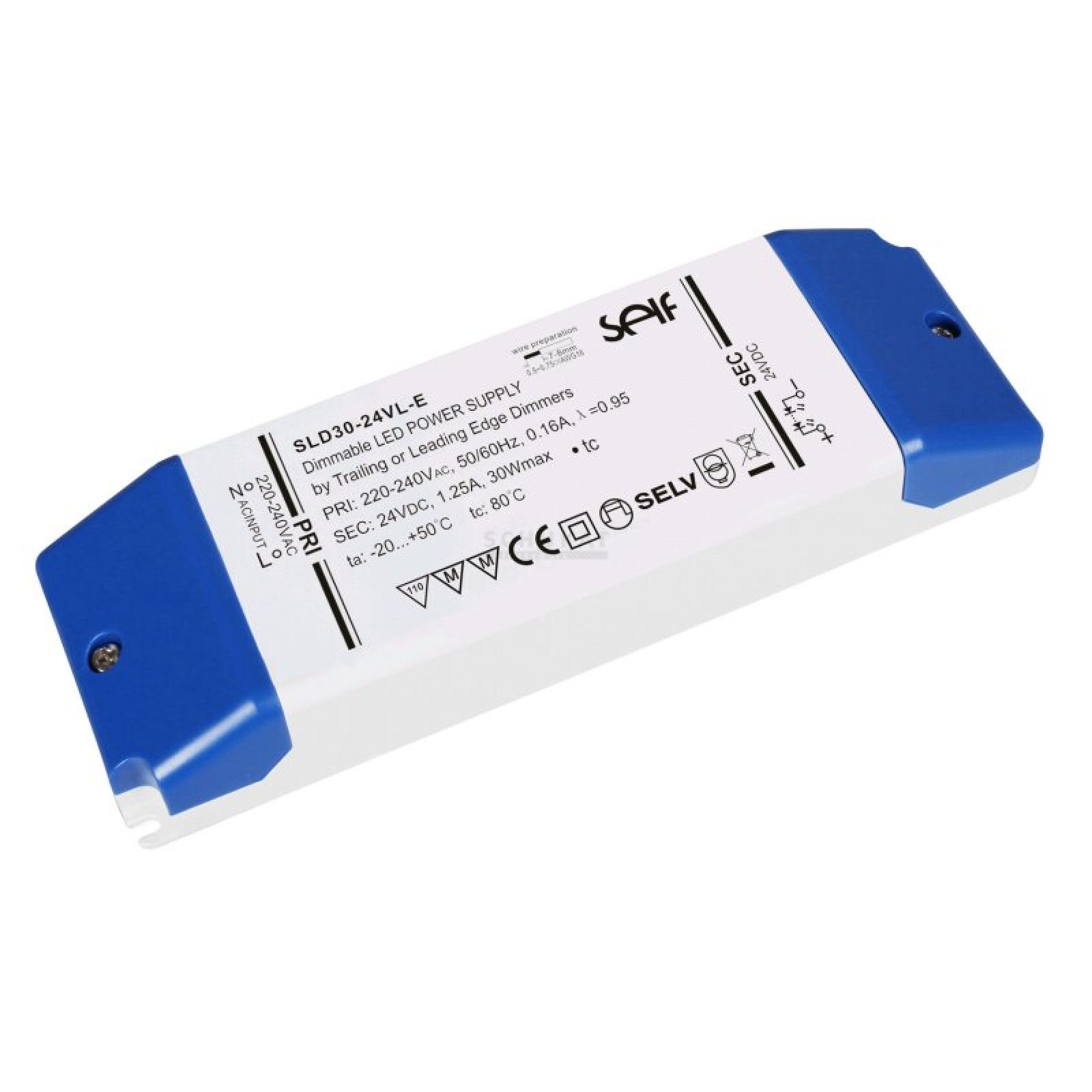 Dimmbares Netzger�t CV 24V, 120W, 0,5-5A, Phasenabschnitt/-anschnitt
