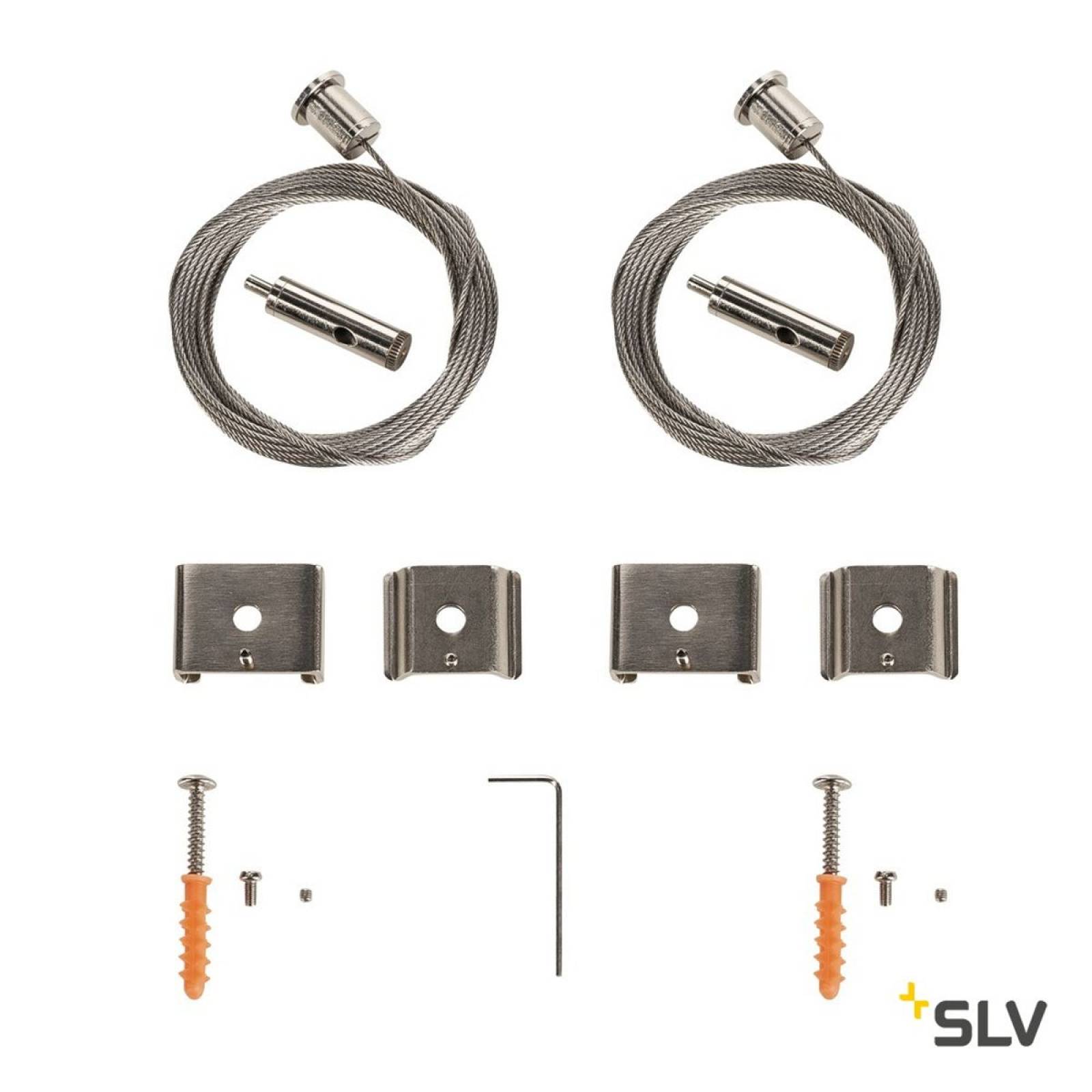 Drahtseilabh�ngung f�r EUTRAC�, S-TRACK und 1 Phasen- Schienen, 5m, zweier Set