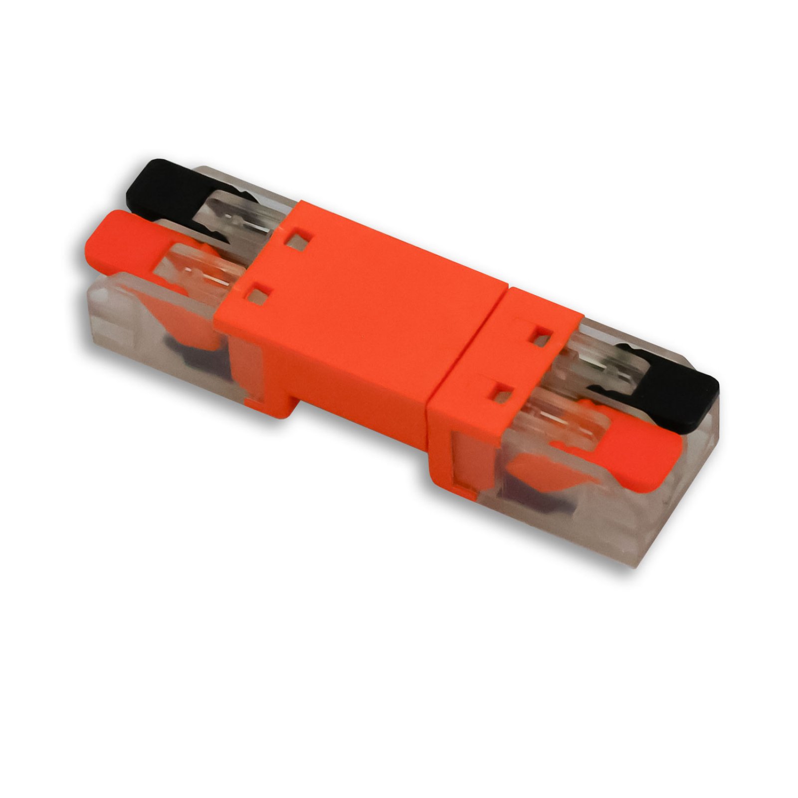 Durchgangssteckverbinder 2-polig, 0,5-2,5mm�, max. 250V/10A