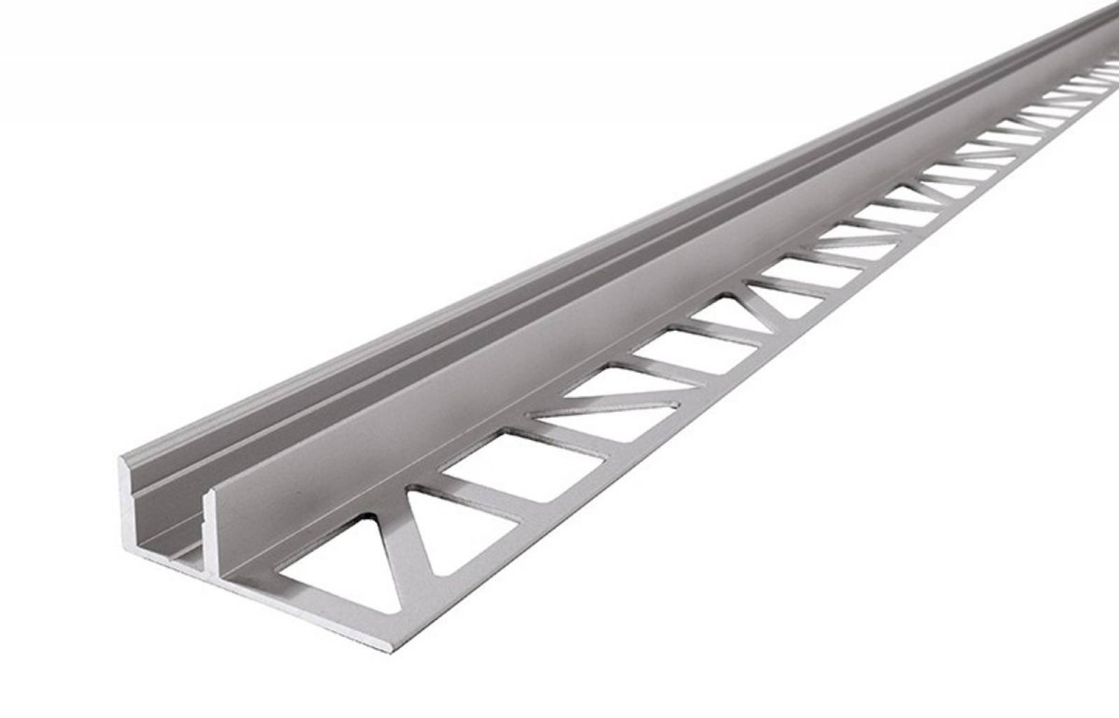 EL-01-08 Fliesen-Profil f�r 8 - 9,3 mm LED Stripes, Silber-matt, eloxiert, 2500 mm