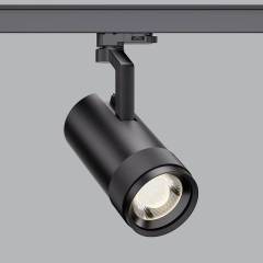 LED Zoom A1 20W 3-Phasen-Strahler mit Plug-In Netzteil schwarz, 4000K, 230V dimmbar