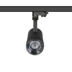LED Zoom A1 20W 3-Phasen-Strahler mit Plug-In Netzteil schwarz, 4000K, Dimmer integriert