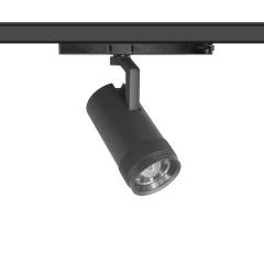 LED Zoom A1 Pro 30W 3-Phasen-Strahler schwarz, Zoom 12�-60�, 4000K, DALI dimmbar