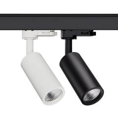 Mini Design LED 3-Phasen-Strahler 10W dimmbar schwarz/wei� 36� \(24�,15�\)
