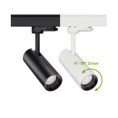 FlexiZoom55 LED Strahler f�r 3-Phasen-Schienen zoom 8�-50� CRI97 10W 450lm