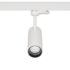 3-Phasen-Strahler FlexiZoom55, 8�-50�, CRI97 10W Dimmer am Strahler, Wei�, 4000K