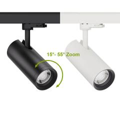 FlexiZoom75 LED Strahler f�r 3-Phasen-Schienen Zoom 15�-55� CRI97 20W 2000lm