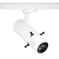 3-Phasen-Strahler FlexiKontur75, CRI97 20W Dimmer & Netzteil Strahler, Wei�, 2700K