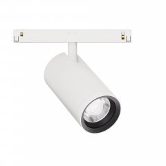 48V Stromschienenstrahler IN48 PowerZoom 12W, kurzer Arm, wei�, 2700K