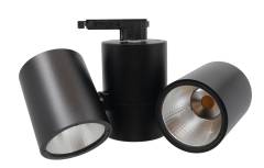 LED 3-Phasen-Schienenstrahler Doppelkopf SPOTLIGHT TWIST, 2x3000lm 48W, 4000K schwarz