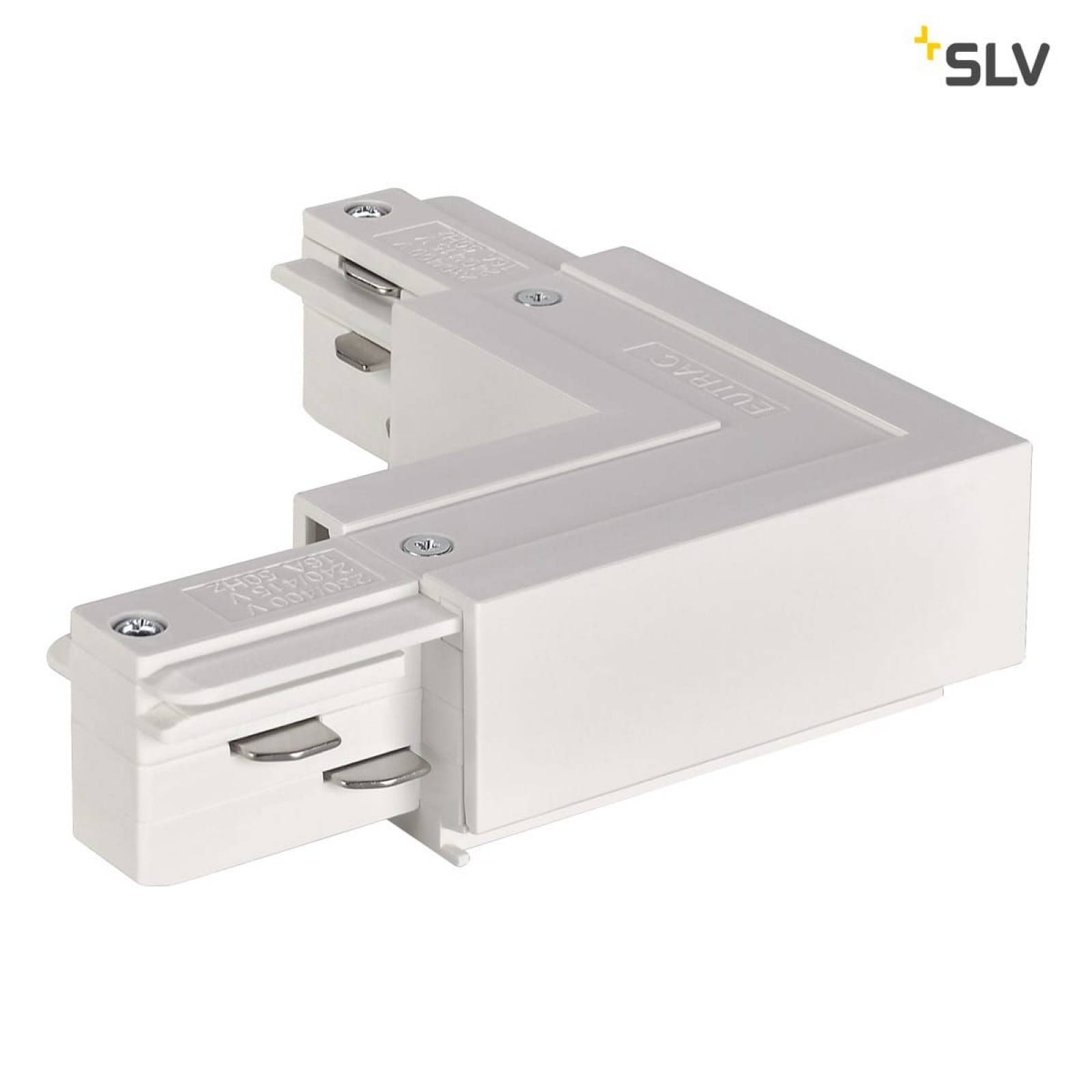 EUTRAC L-Verbinder Erde innen/links verkehrsweiss