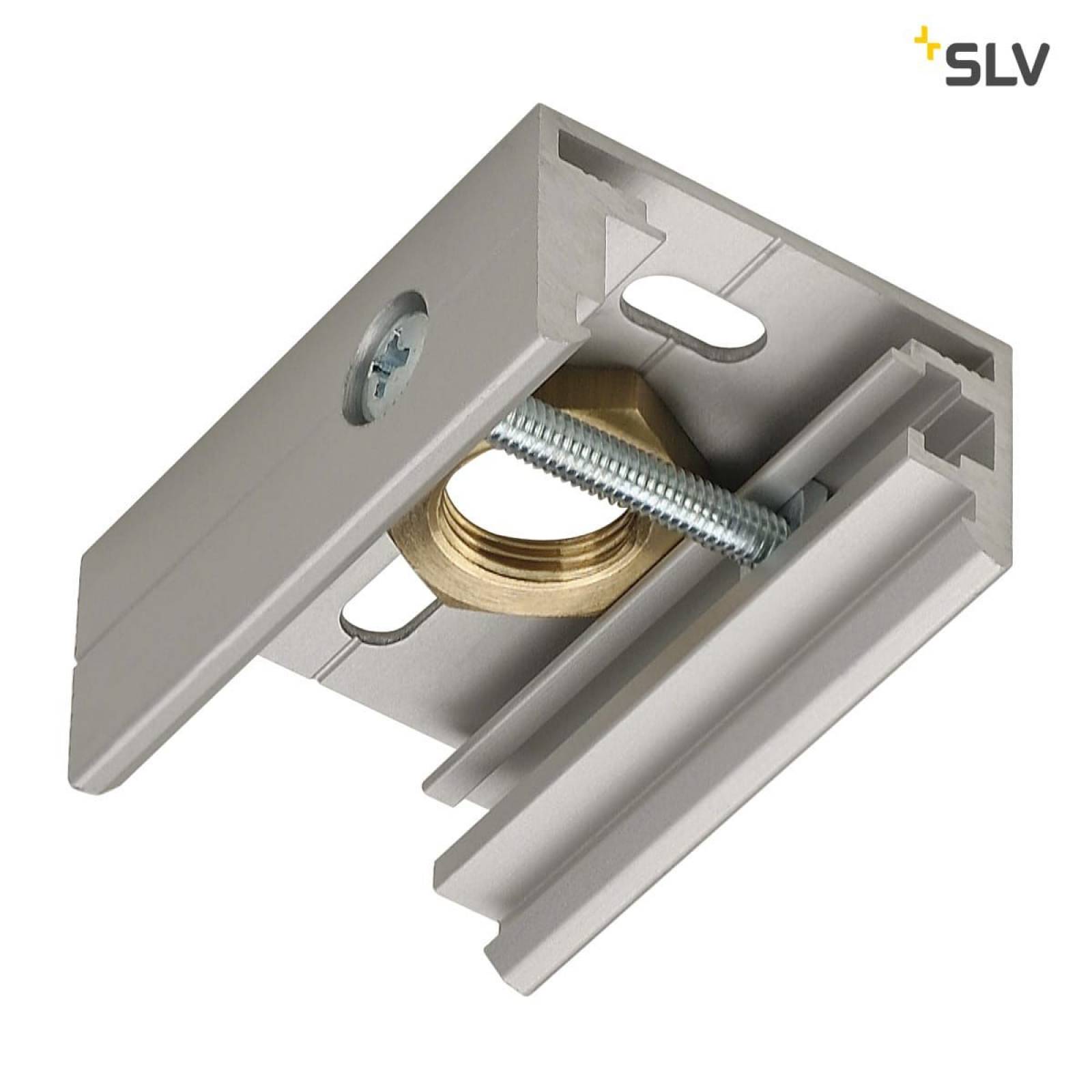 EUTRAC Pendelclip f�r 3-Phasenstromschiene, silbergrau