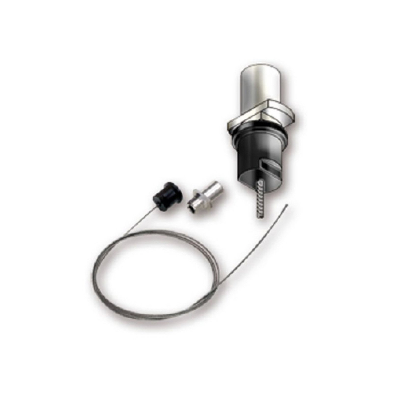 EUTRAC Stromschienen-Seiladapter mit Stahlseil 1,5m f�r schwere Pendelleuchten