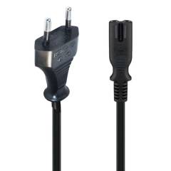 Anschlusskabel f�r CYRA 20 LED Displayleuchte EURO-Stecker auf C7 Buchse 500cm lang in schwarz