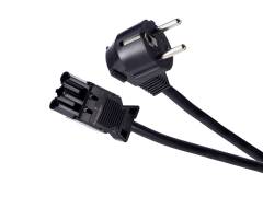 Wieland Gummi-Anschlusskabel, mit Euro-Stecker 2 Meter, f�r NOVI, LUMI, META LED Messestrahler Displ