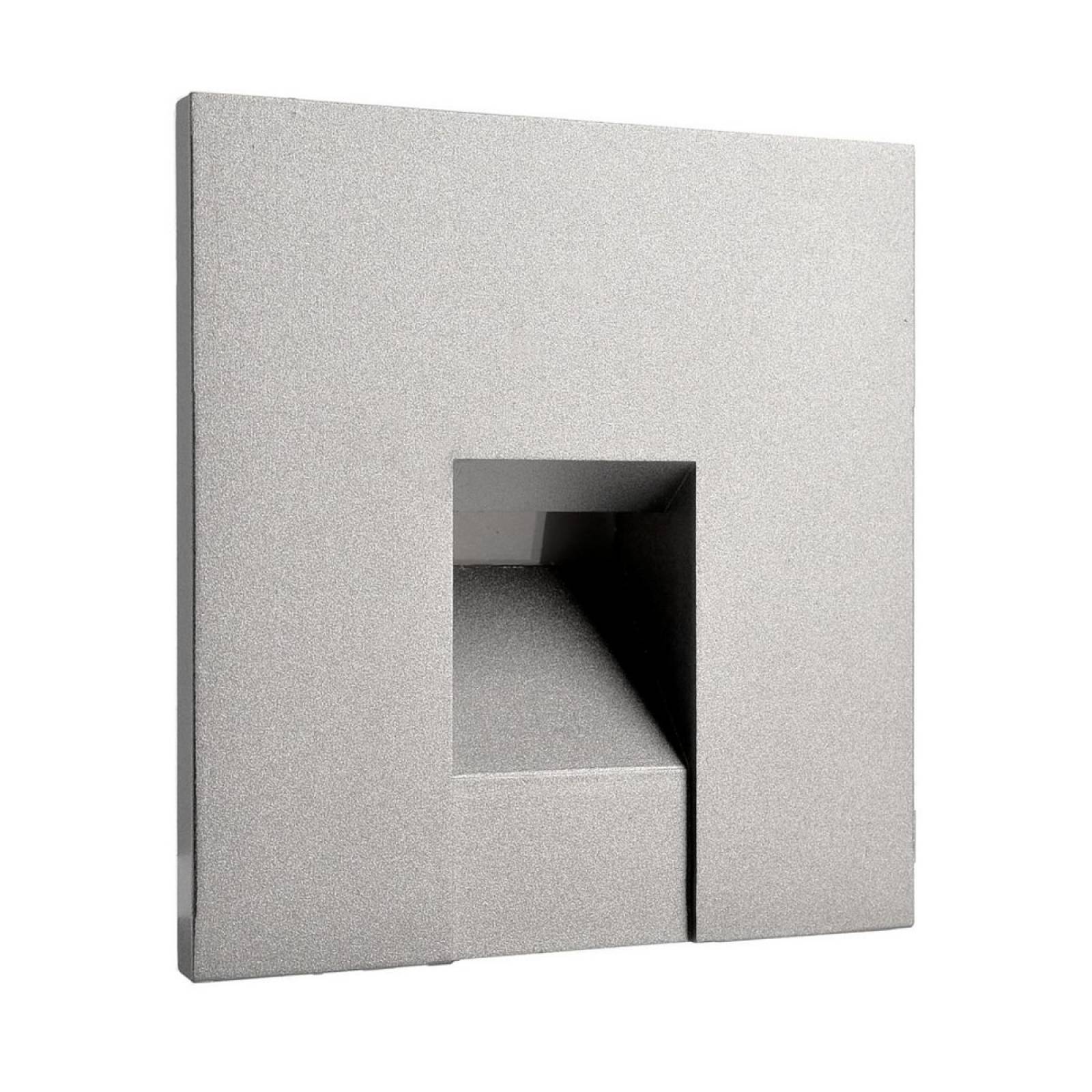 Eckige Abdeckung Quadrat f�r Alwaid II Wandeinbauleuchte 75x75mm, alu