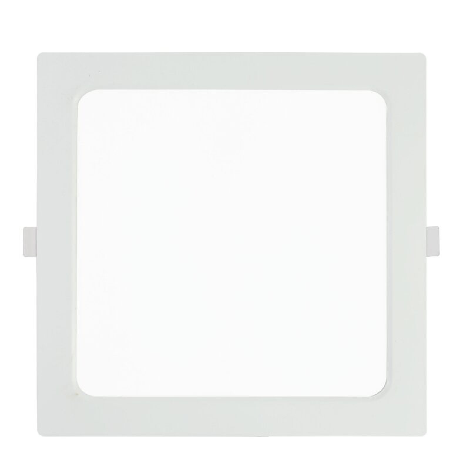 Eckiges LED-Einbaupanel SQUAREeco 18W, 3000K warmwei�, 224x224mm