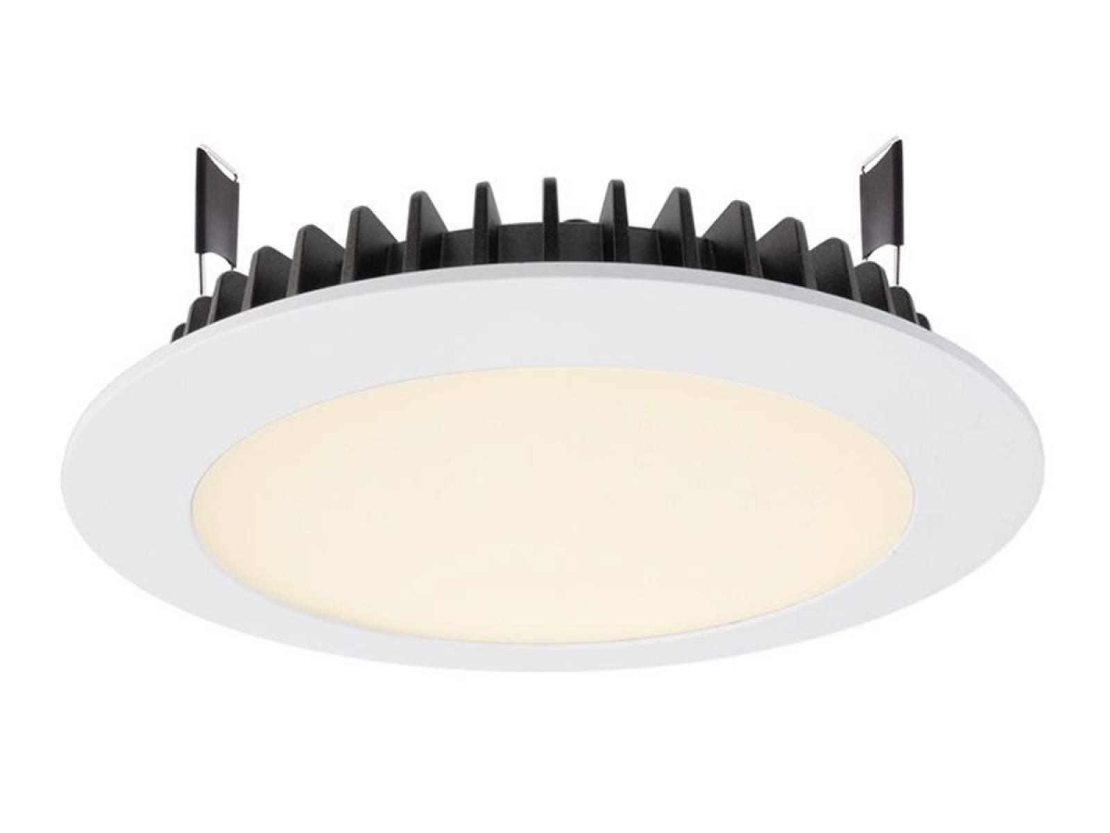 Edle Deckeneinbauleuchte, LED Panel Round III 20, 28V DC, 700 mA, 20W, warmwei�, 3000K