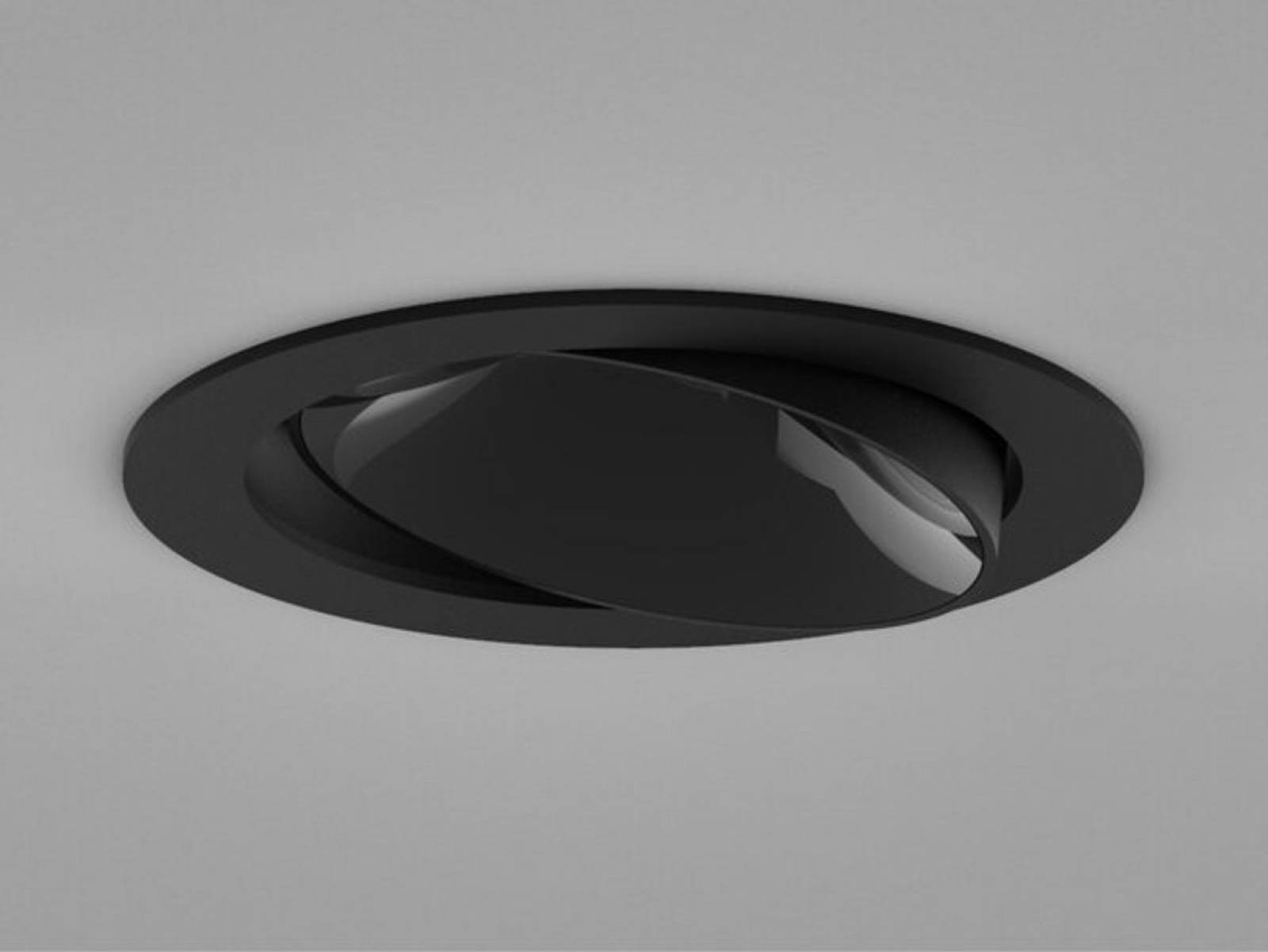 Einbaudownlight �105mm DARK NIGHT TURN SMALL R, 13W/19W, Schwarz, Schwarz, 4000K