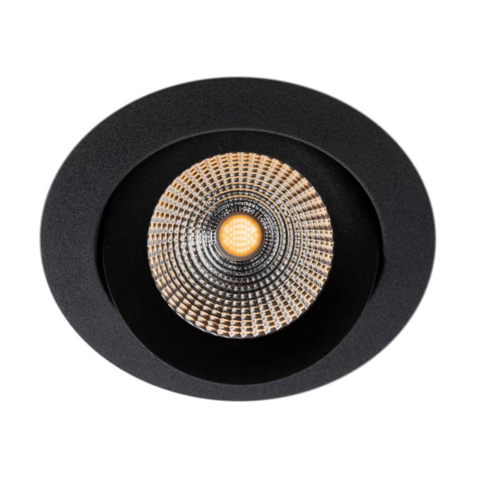 Einbauleuchte SLC One 360� R68-83 IP44 36� 8W, Schwarz, 2700K