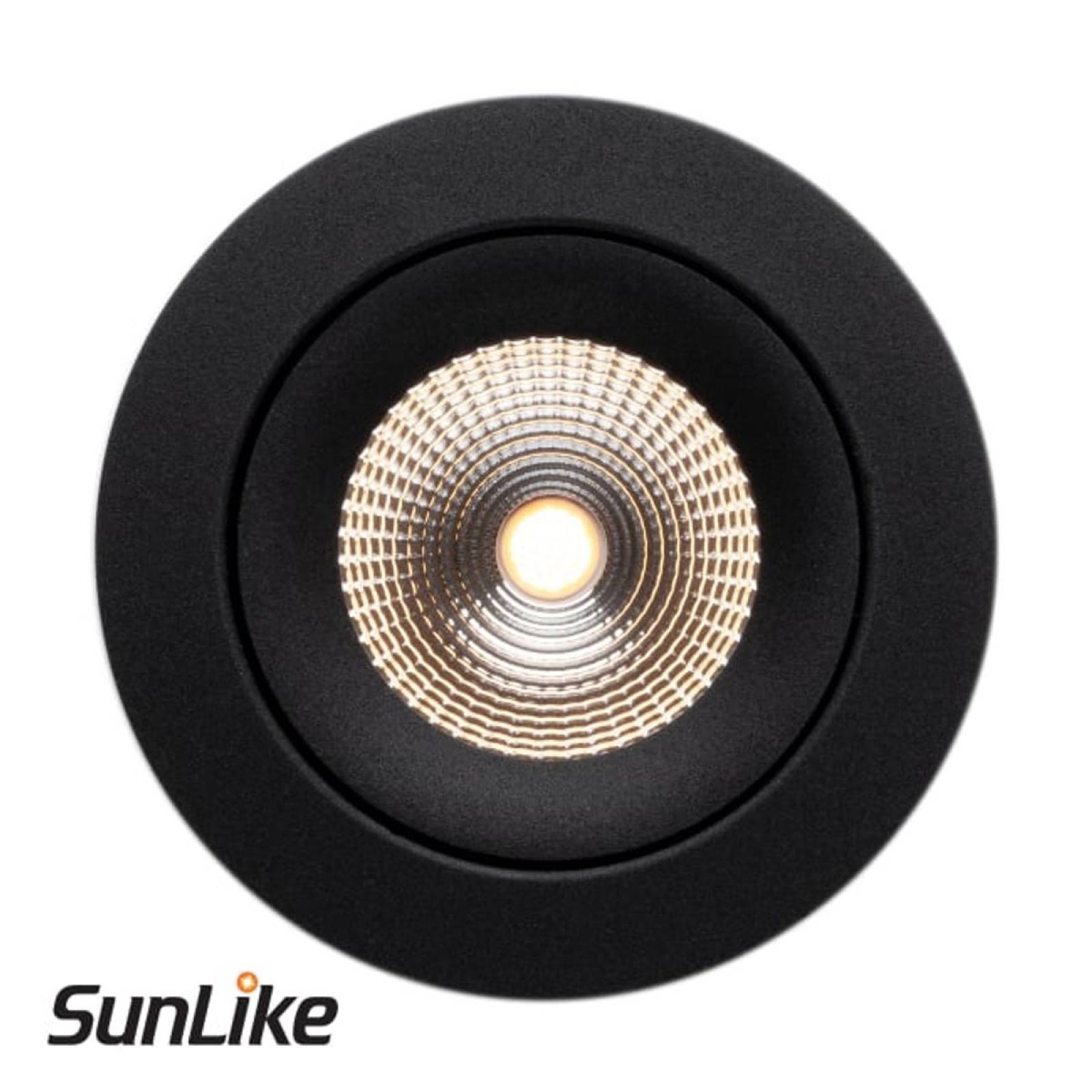 Einbauleuchte SLC One 360� SunLike R68-83 IP44 36� 8W, Schwarz, 3000K