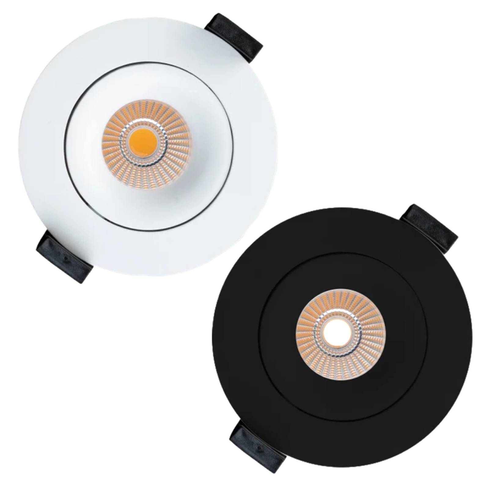 Einbauleuchte SLC OnePro Downlight IP44 36� 12W 1100lm �68-75mm in wei� oder schwarz, dimmbar