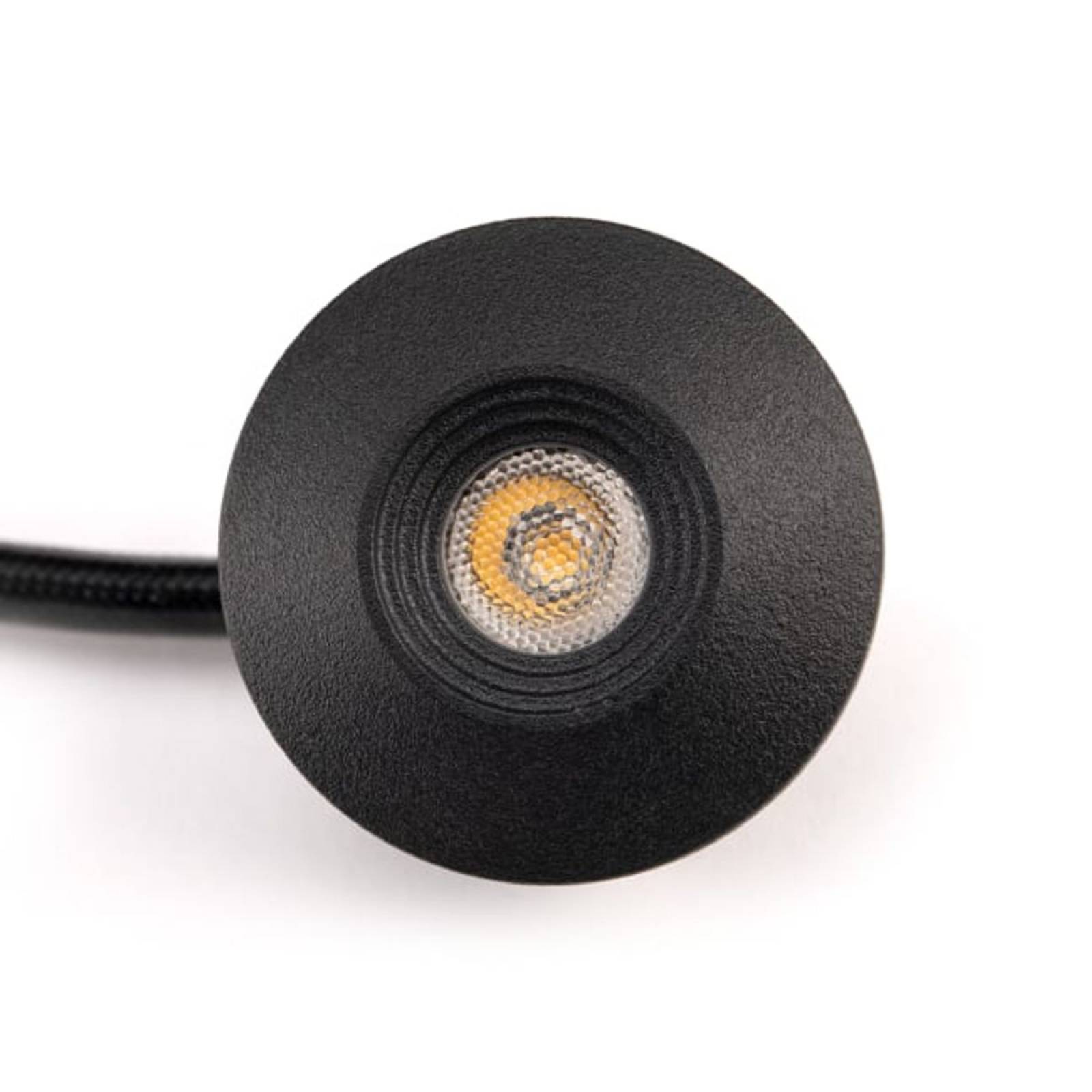 Einbauleuchte SLC miniONE Fixed IP65 45� CRI90 �25, Schwarz, 3000K