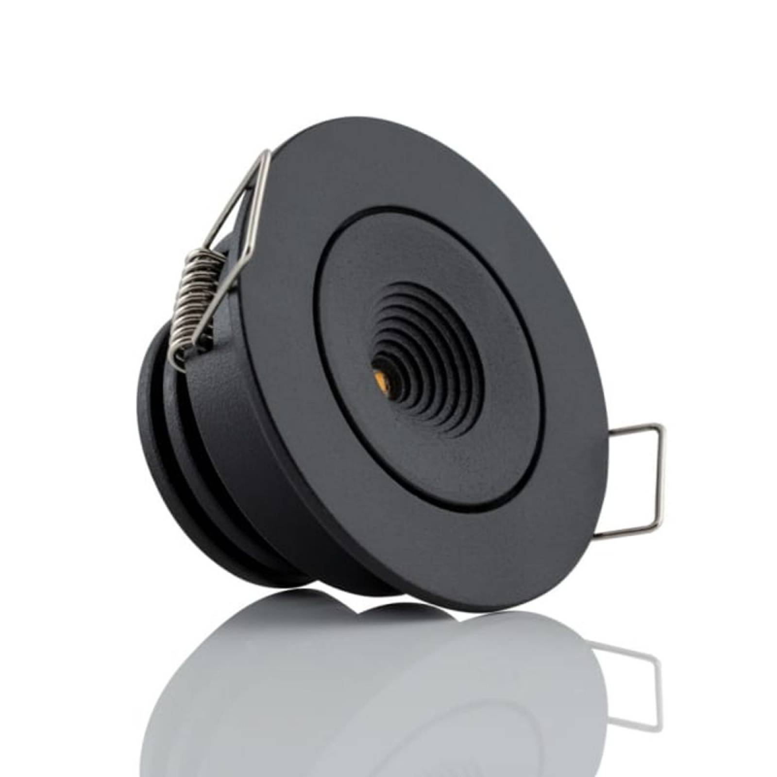 Einbauleuchte SLC miniONE Tilt schwenkbar CRI90 100�, 700mA, IP44, Schwarz, 2700K